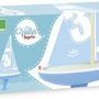 BLUE SAILING BOAT - BARCO AZUL VILAC - juguetes de madera