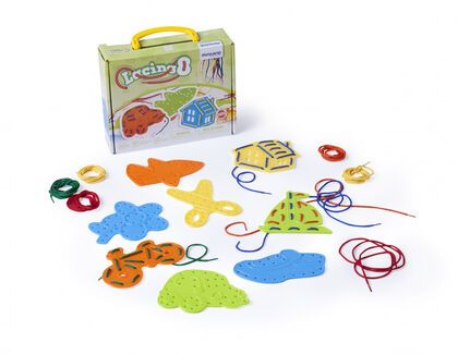 Figuras para enhebrar 8 piezas Lacing de MINILAND Figuras para enhebrar 8 piezas Lacing de MINILAND