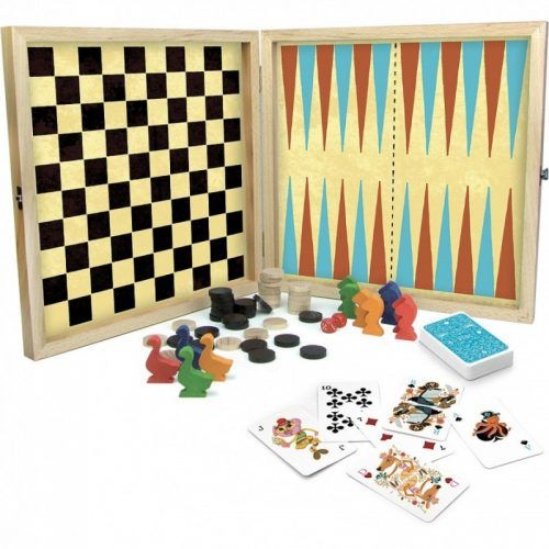 SET MULTI-JUEGOS DE MADERA DE MUNDOS FANTÁSTICOS de VILAC SET MULTI-JUEGOS DE MADERA DE MUNDOS FANTÁSTICOS de VILAC