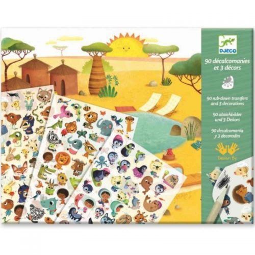 CALCOMANÍA la fiesta Djeco